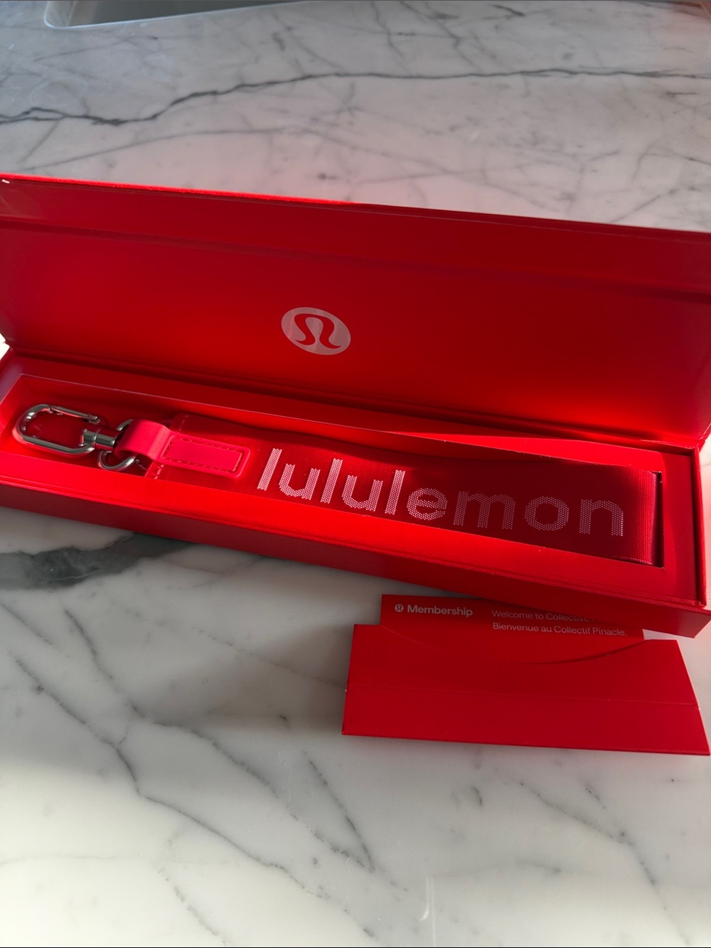Red Lululemon Keychain - Picture 4 of 8